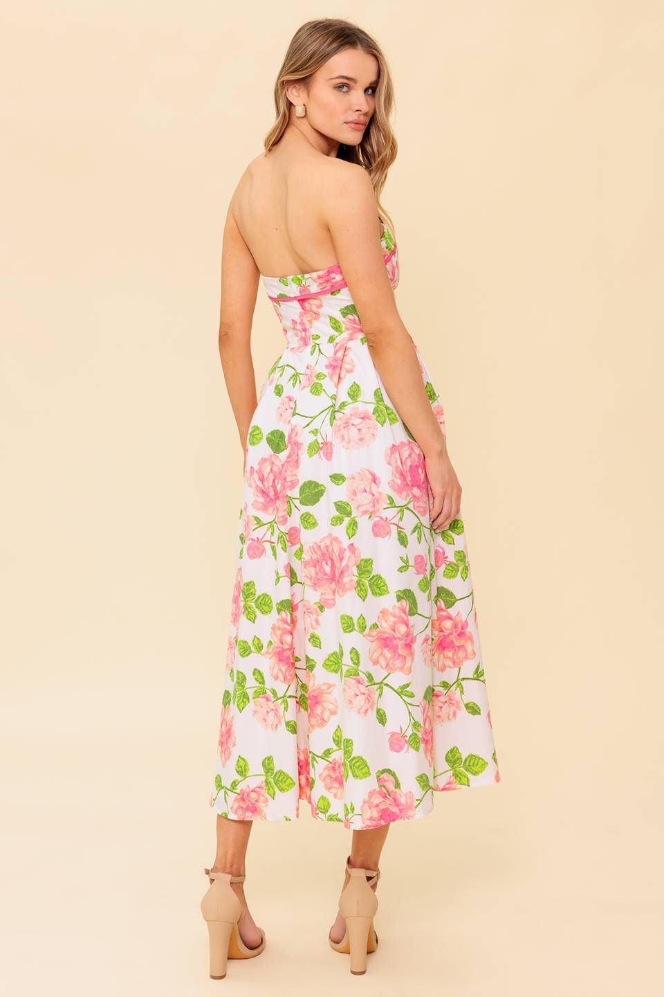 BETTER THAN EVER WOVEN MIDI DRESS Flying Tomato